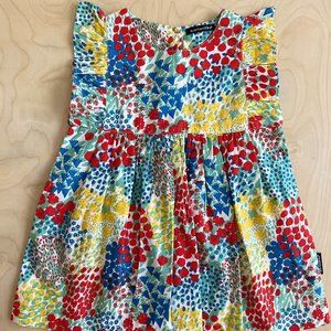 MARIMEKKO Girls Printed Cotton Dress - Size 18-24M